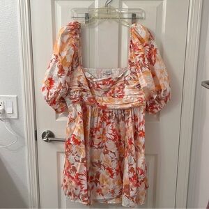 Emerson Waisted Poplin Mini Dress